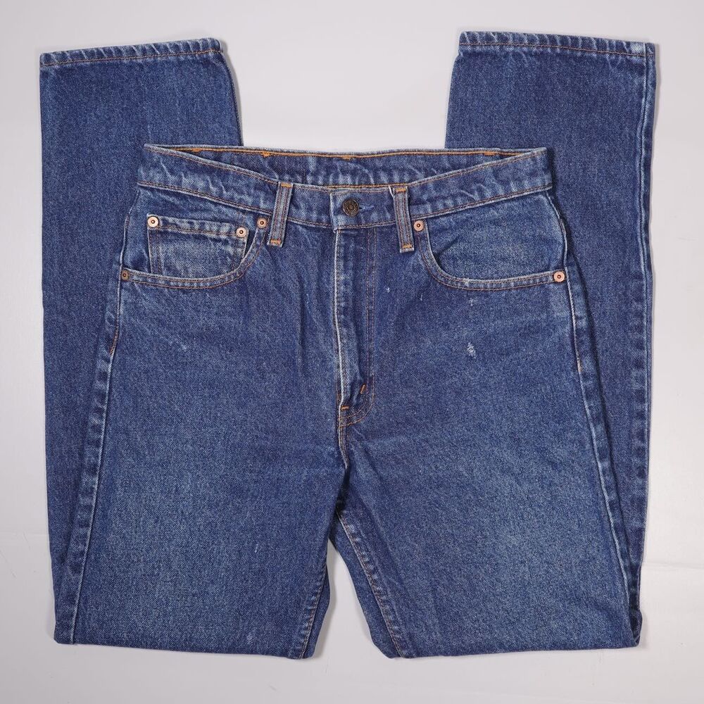 VTG Levis 505 Red Tab Straight Leg Jeans Blue Denim Made in Canada Men’s 32x32
